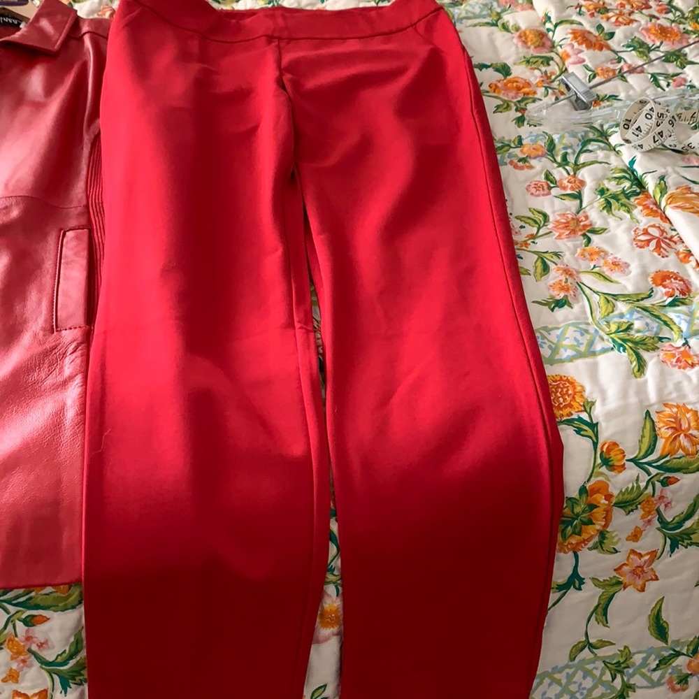 Scarlet Red Super Ponte slim pants, Linea by Louis Dell'Olio, 12